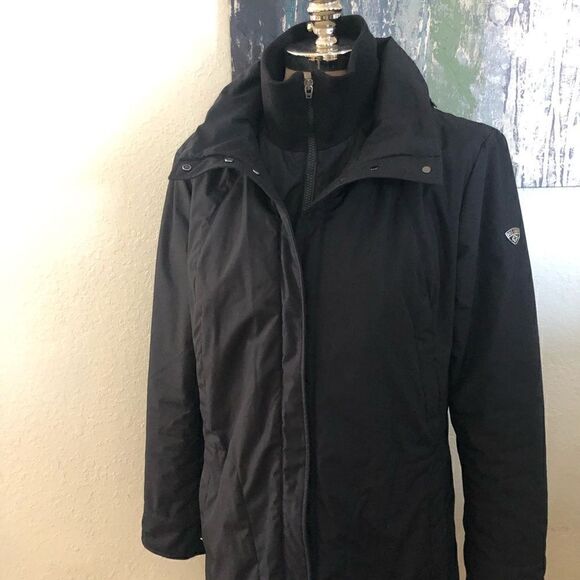 Post Card City Coat Black Made In Bulgaria - Picture 1 of 12